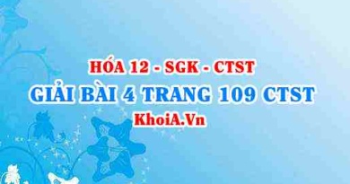 Bài 4 trang 109 Hóa 12 Chân trời sáng tạo